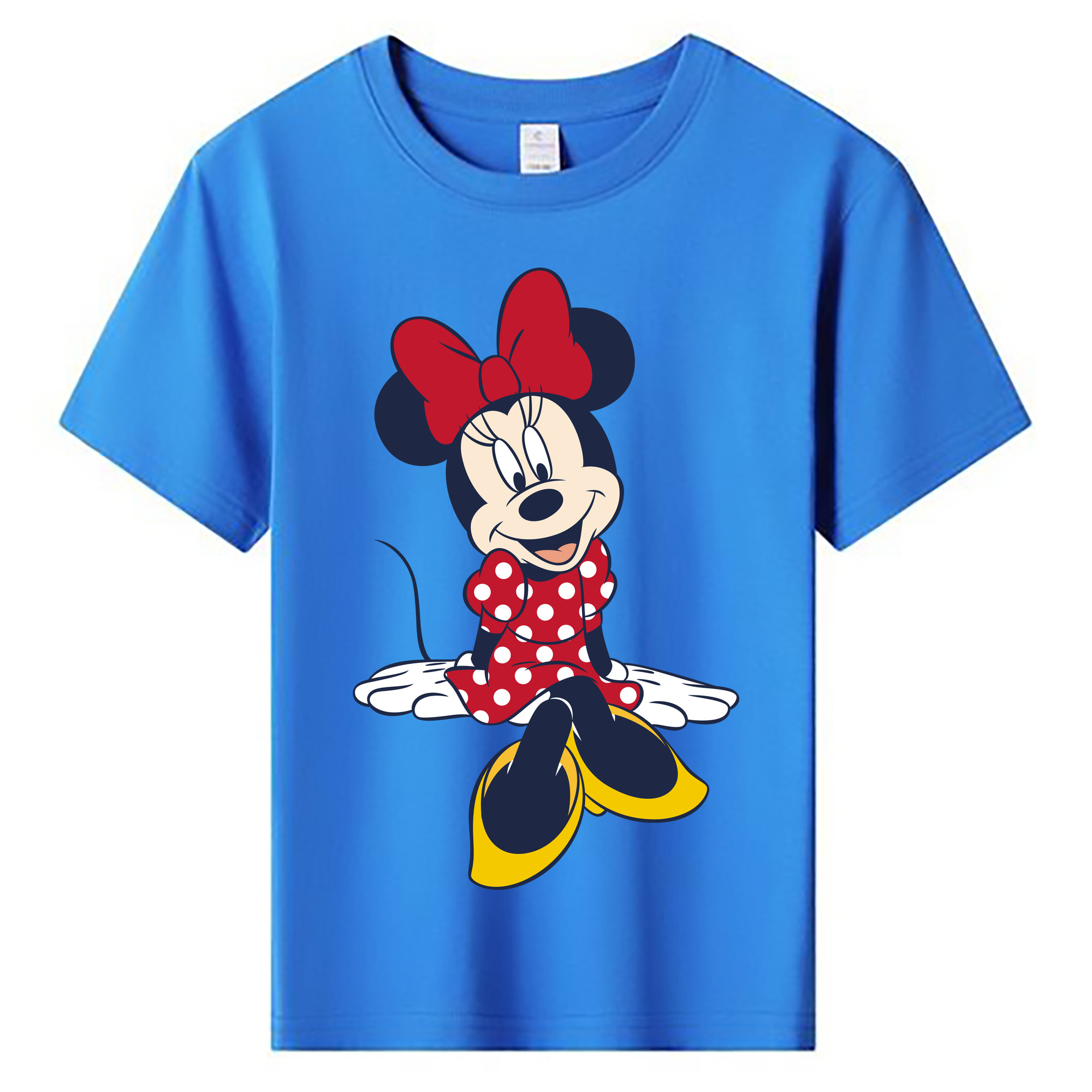 ミッキーマウス Mickey Mouse 綿100％キッズTシャツ（フロントプリント）